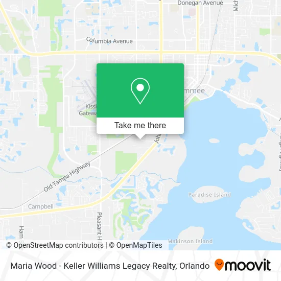 Maria Wood - Keller Williams Legacy Realty map