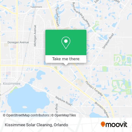 Kissimmee Solar Cleaning map