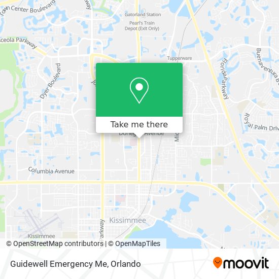 Guidewell Emergency Me map