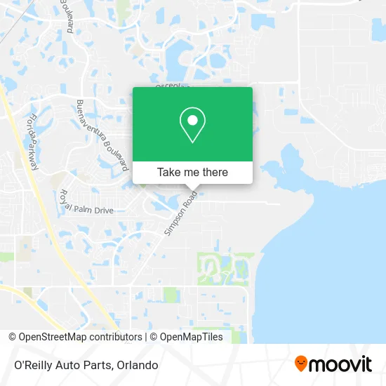 O'Reilly Auto Parts map