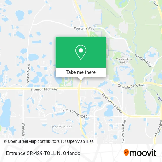 Entrance SR-429-TOLL N map