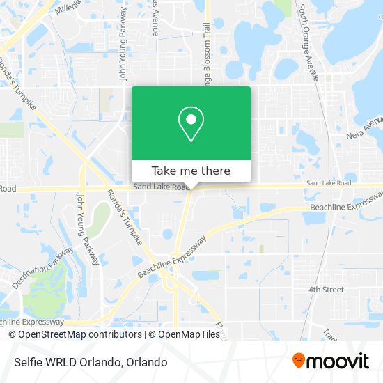 Selfie WRLD Orlando map