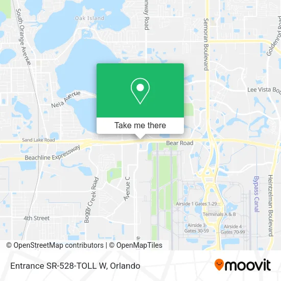 Mapa de Entrance SR-528-TOLL W
