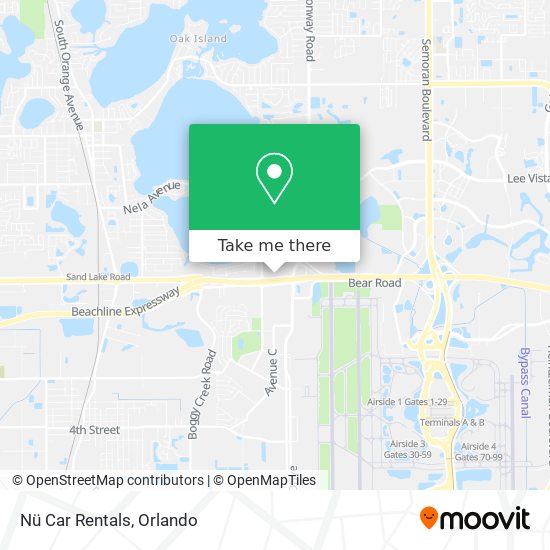 Nü Car Rentals map