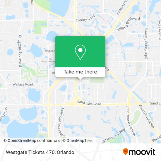 Westgate Tickets 470 map
