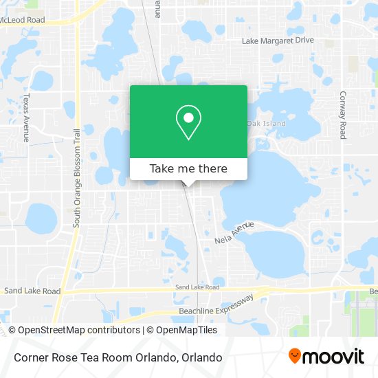 Corner Rose Tea Room Orlando map