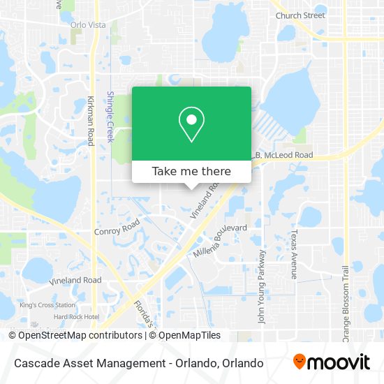 Mapa de Cascade Asset Management - Orlando