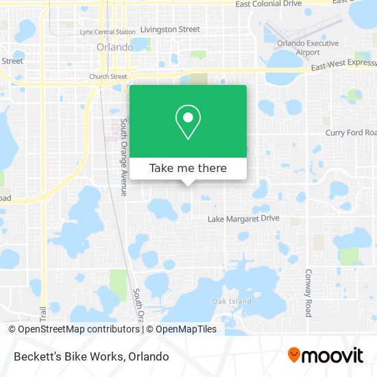 Beckett's Bike Works map