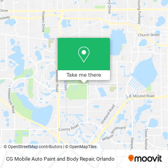 CG Mobile Auto Paint and Body Repair map