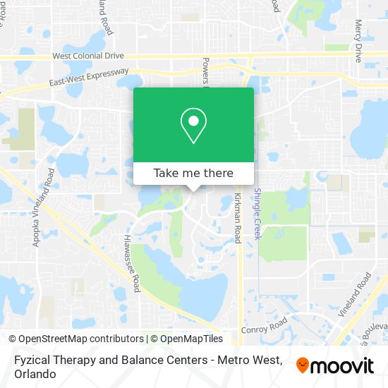 Mapa de Fyzical Therapy and Balance Centers - Metro West