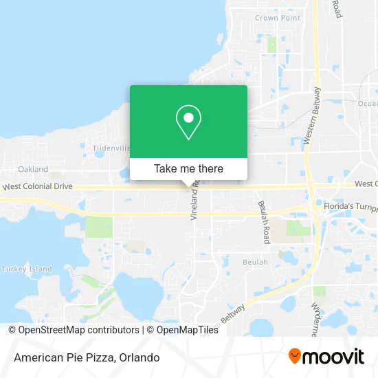 Mapa de American Pie Pizza
