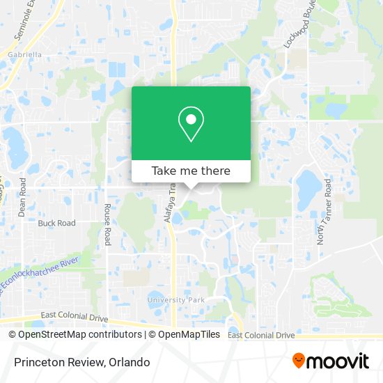 Princeton Review map