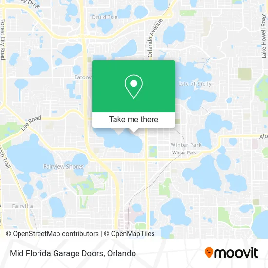 Mid Florida Garage Doors map
