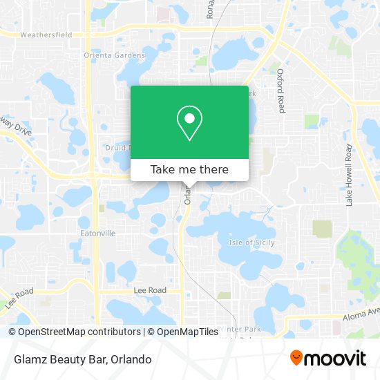 Mapa de Glamz Beauty Bar