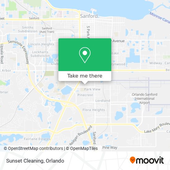 Sunset Cleaning map