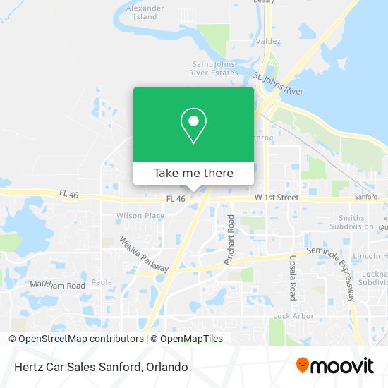 Hertz Car Sales Sanford map