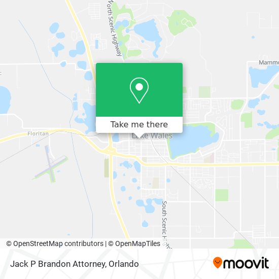 Mapa de Jack P Brandon Attorney