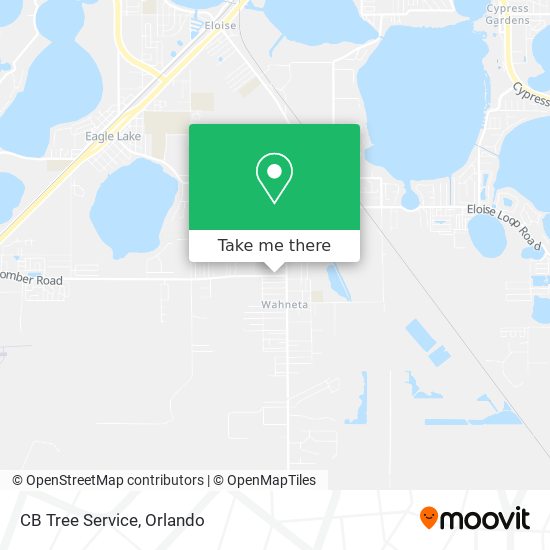 CB Tree Service map