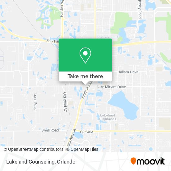 Lakeland Counseling map