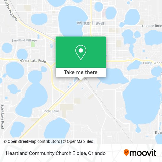 Heartland Community Church Eloise map