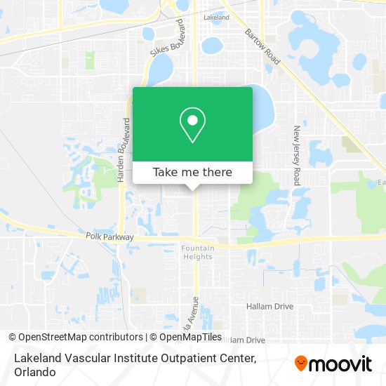Mapa de Lakeland Vascular Institute Outpatient Center