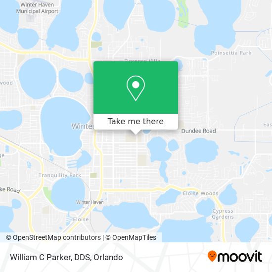 William C Parker, DDS map