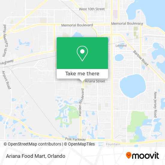 Ariana Food Mart map