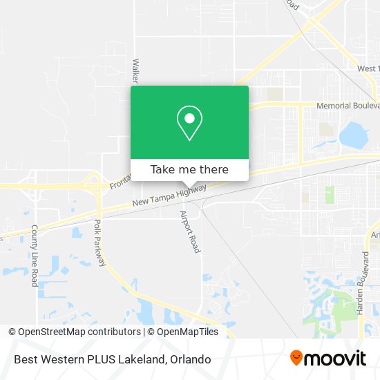Best Western PLUS Lakeland map