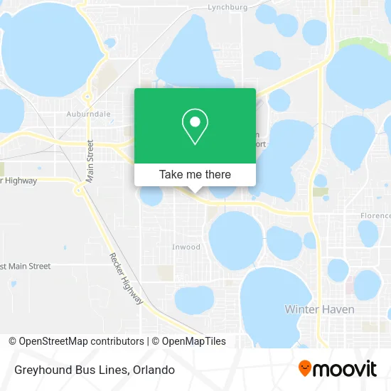 Greyhound Bus Lines map