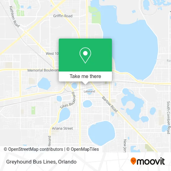 Greyhound Bus Lines map