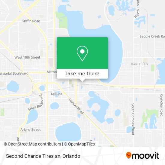 Mapa de Second Chance Tires an