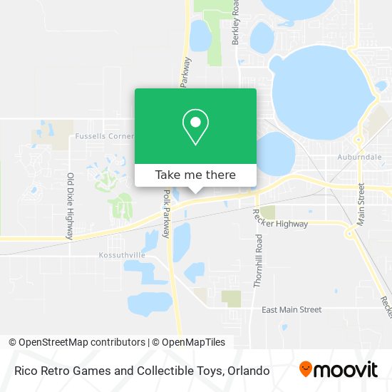 Rico Retro Games and Collectible Toys map