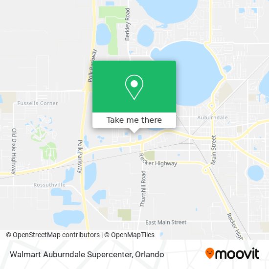 Walmart Auburndale Supercenter map