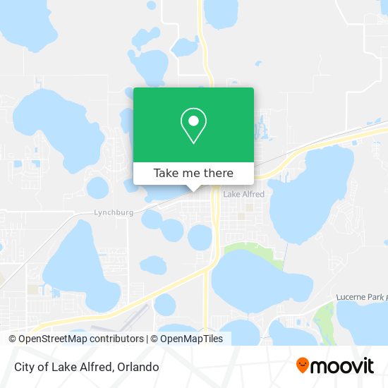 City of Lake Alfred map