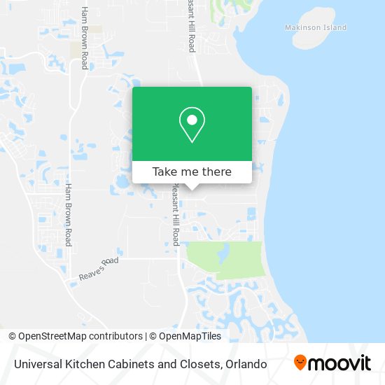 Universal Kitchen Cabinets and Closets map