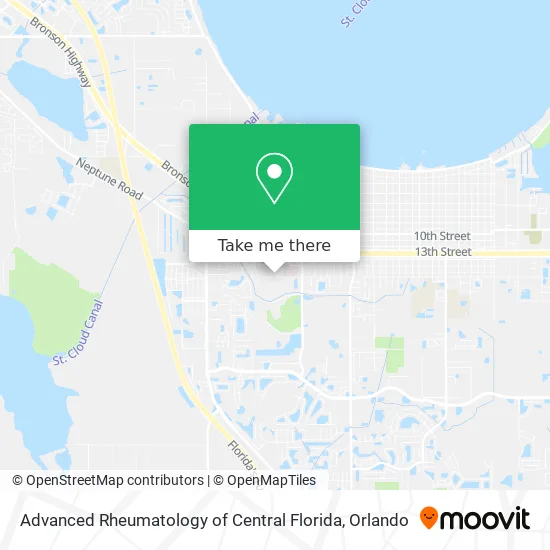 Advanced Rheumatology of Central Florida map