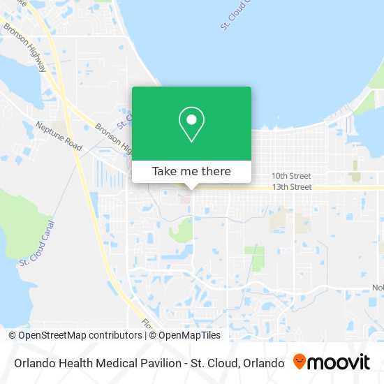 Orlando Health Medical Pavilion - St. Cloud map
