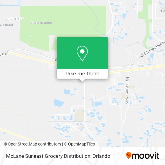 Mapa de McLane Suneast Grocery Distribution