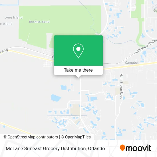 Mapa de McLane Suneast Grocery Distribution