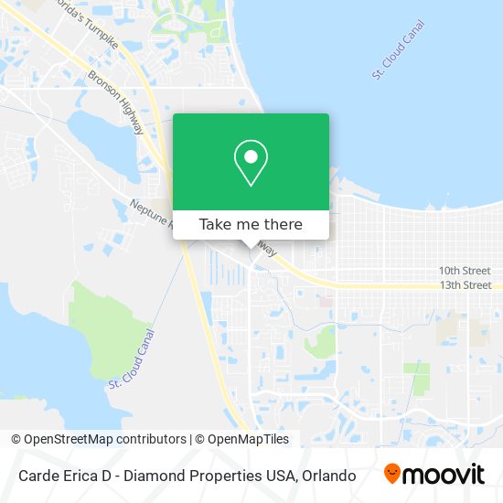 Mapa de Carde Erica D - Diamond Properties USA