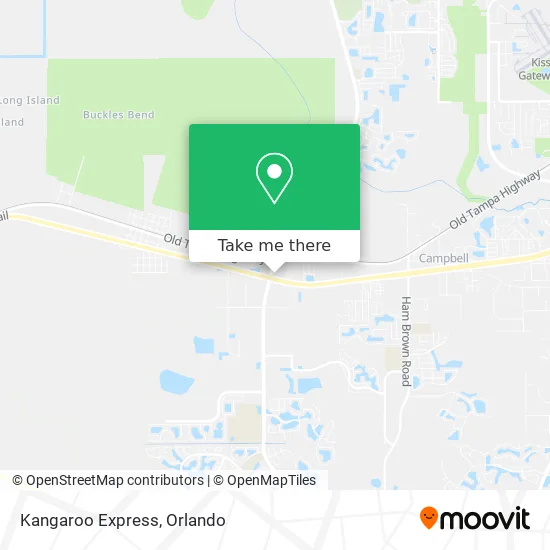 Kangaroo Express map
