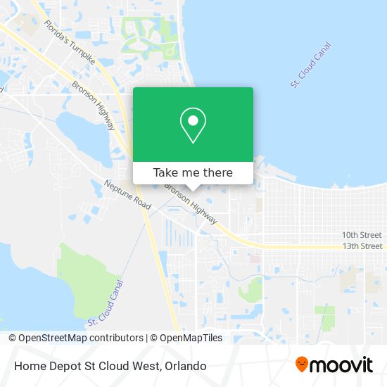 Home Depot St Cloud West map