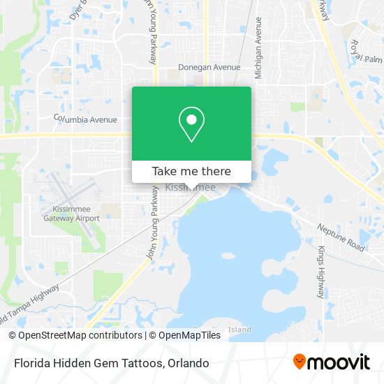 Florida Hidden Gem Tattoos map