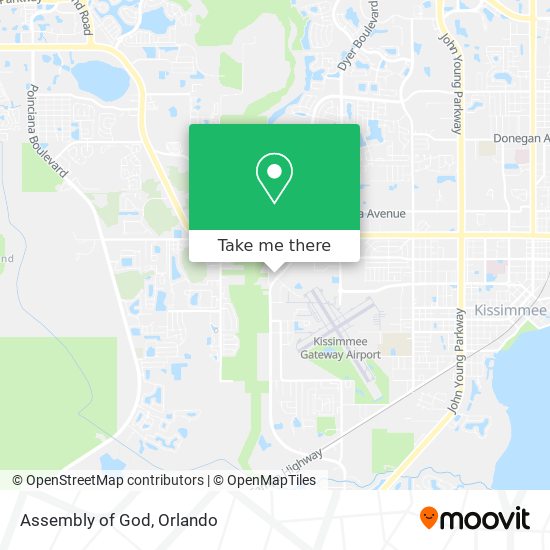 Assembly of God map