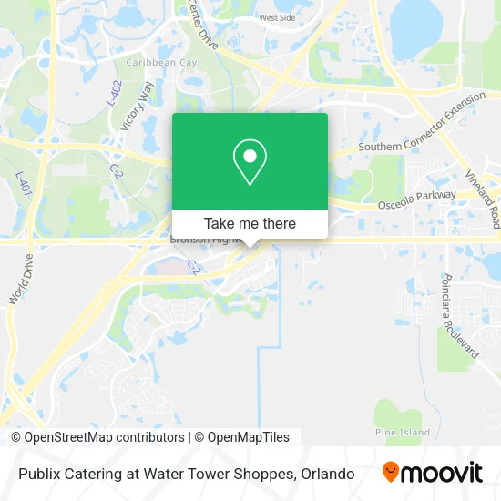 Mapa de Publix Catering at Water Tower Shoppes