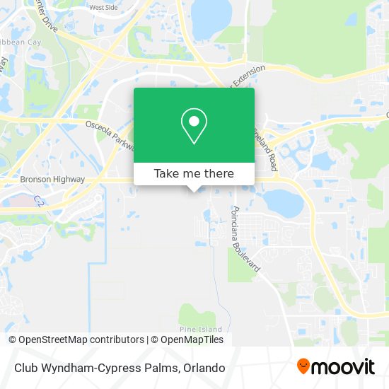 Club Wyndham-Cypress Palms map