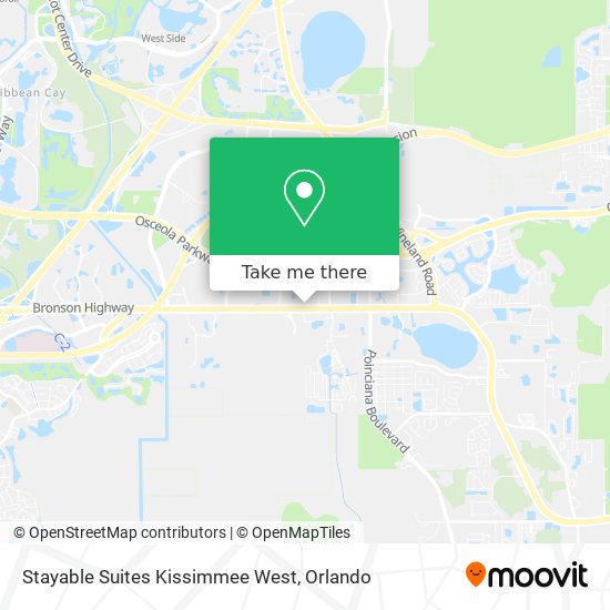 Stayable Suites Kissimmee West map