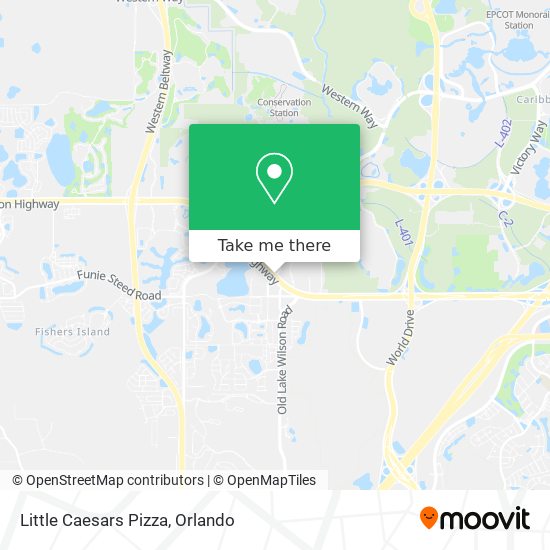 Mapa de Little Caesars Pizza