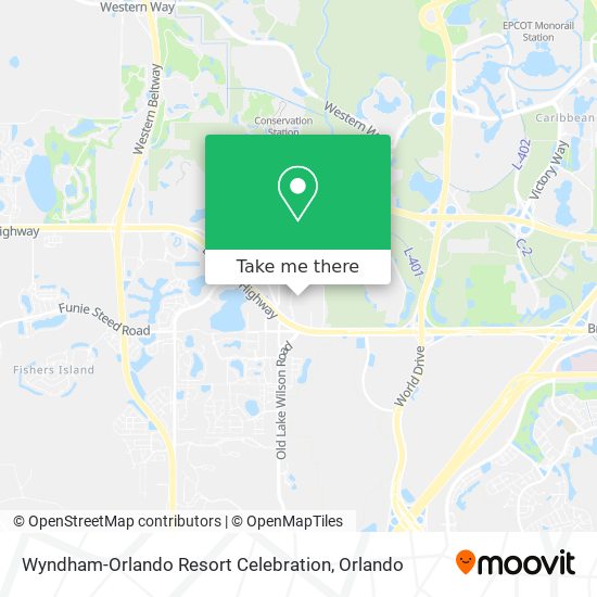 Mapa de Wyndham-Orlando Resort Celebration