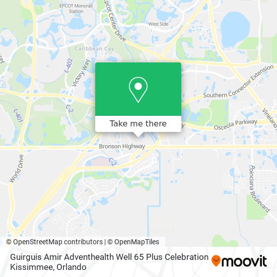 Guirguis Amir Adventhealth Well 65 Plus Celebration Kissimmee map